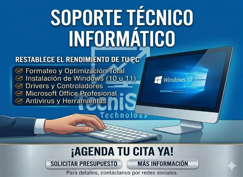 FORMATEO E INSTALACION DE WINDOWS (INCLUYE SOFTWARE )