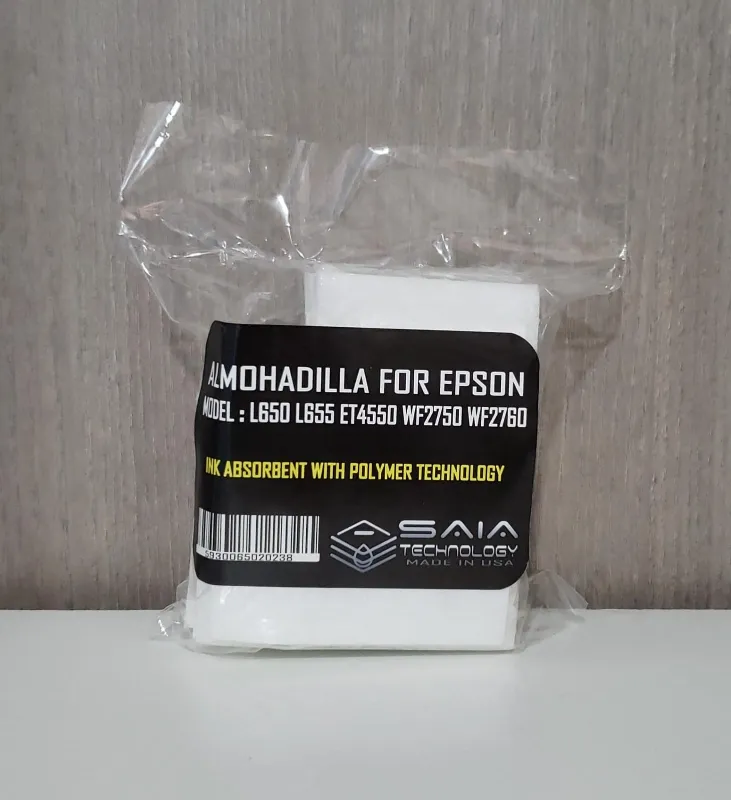 ALMOHADILLA EPSON MOD: L650, L655, ET4550, WF2750, WF2760