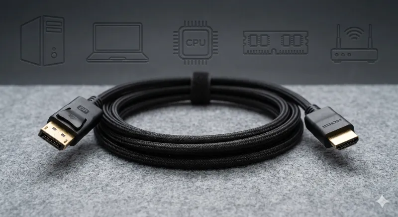 CABLE DISPLAY PORT TO HDMI PORT M-M 1.5MTS NEGRO