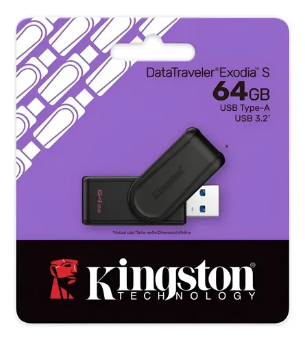 FLASH MEMORY KINGSTON 64GB DATA TRAVELER EXODIA